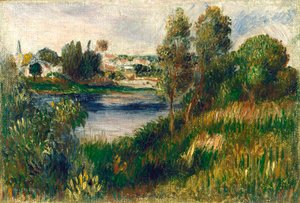 ヴェトゥイユの風景、1890年頃 作： Pierre Auguste Renoir